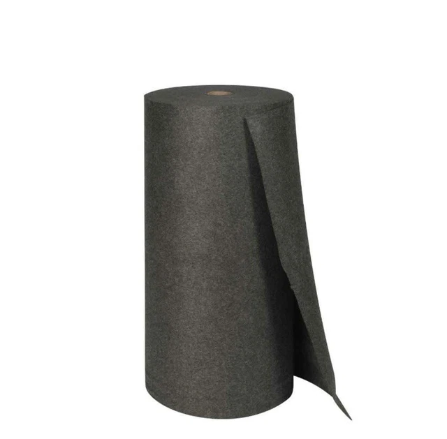 BRADY SPC SIR36 ABSORBENT IndustrIal Rug, 36”x300’ Absorbs 59 gal. Gray