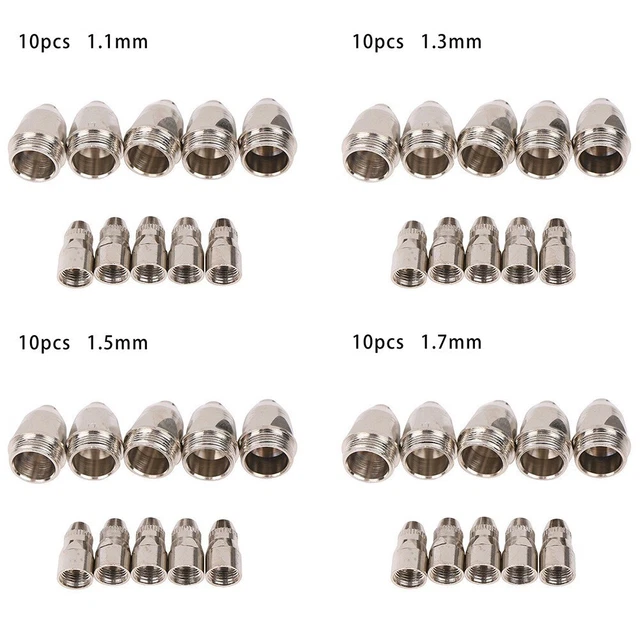 Kit Ugelli E Elettrodi Per Taglio Al Plasma P-80 - 1,5 Mm, 45 Pezzi Per Torcia Da 80-100A - Massimo Spessore Taglio 40 Mm - Foto 9