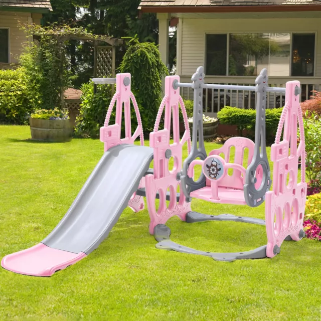 Toddler Garden Swing Slide & Climber Kids Baby Home Outdoor Playground Games Toy