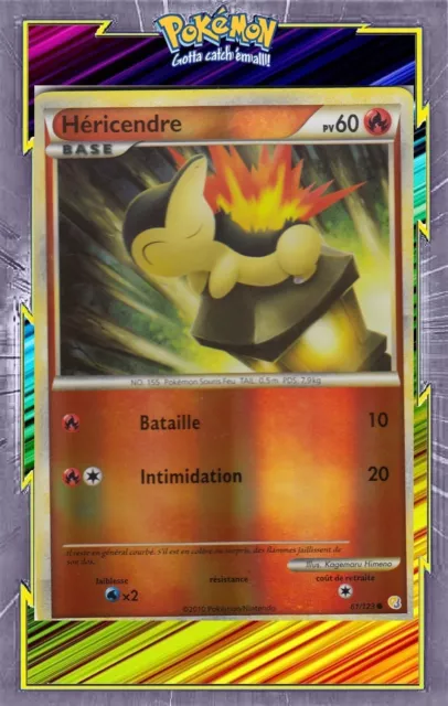 Reverse Hericendra-HS01:HeartGold SoulSilver-61/123-French Pokemon Card