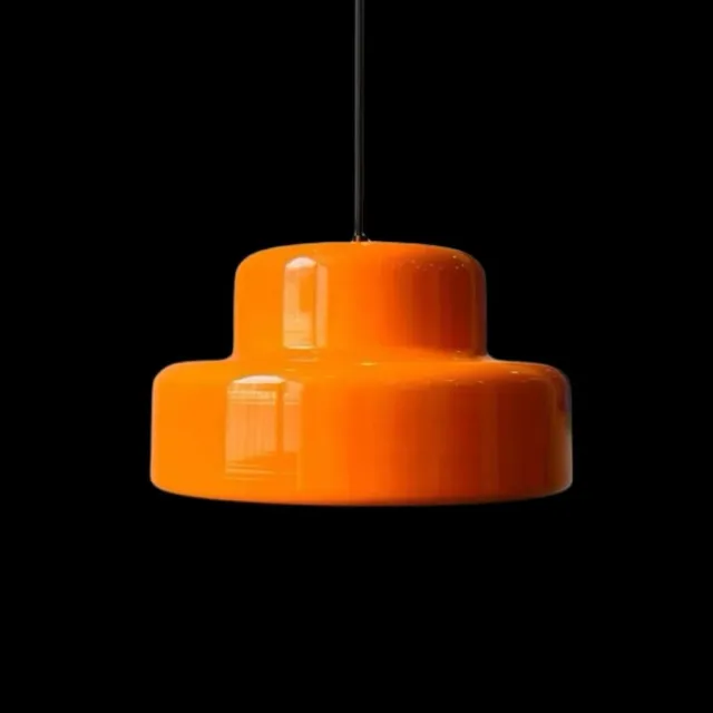 Retro Orange Pendant Light Industrial Ceiling Lamp bauhaus Lighting Fixture