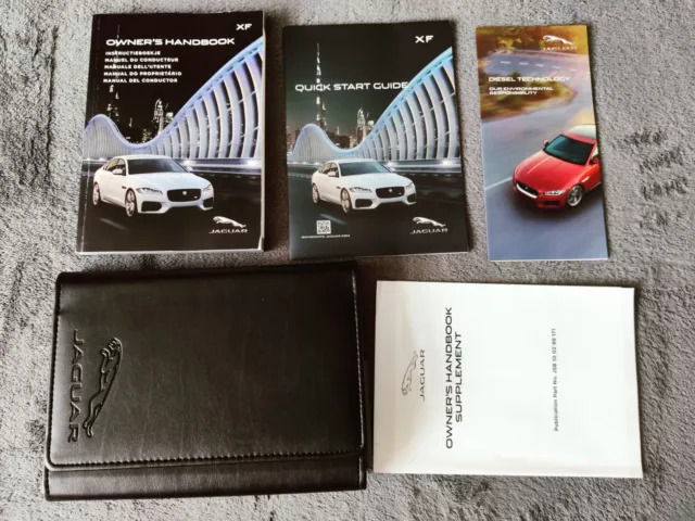 Genuine Jaguar Xf 2011-2015 Owners Manual Handbook Wallet Pack Y-497