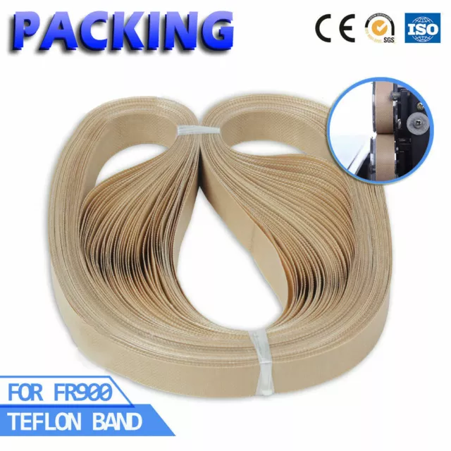 Heat Proteching Teflon Band Flat Strap Belts For FR-900 Sealer 750*15mm