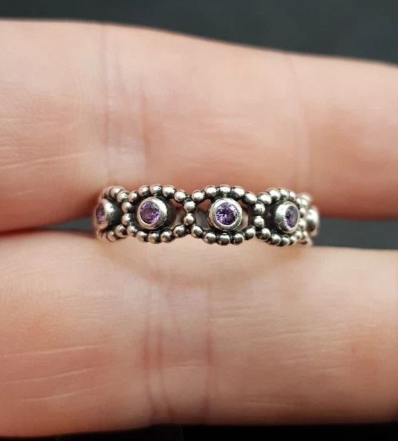 Pandora ring cz her majesty sterling silver deals