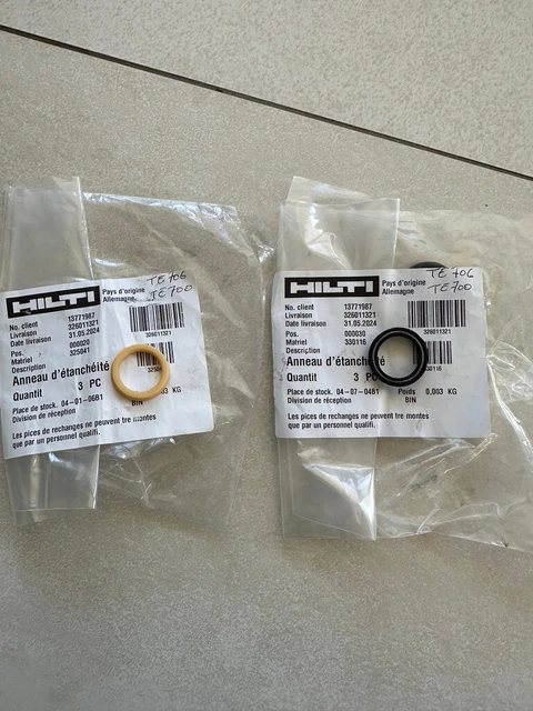 Kit De Joints Hilti TE706 TE700 – Service Pack D'origine Pour Perforateur AVR
