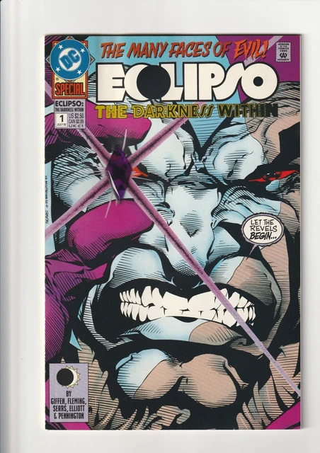 Eclipso: The Darkness Within (DC 1992) Purple Gem on Cover - Bart Sears