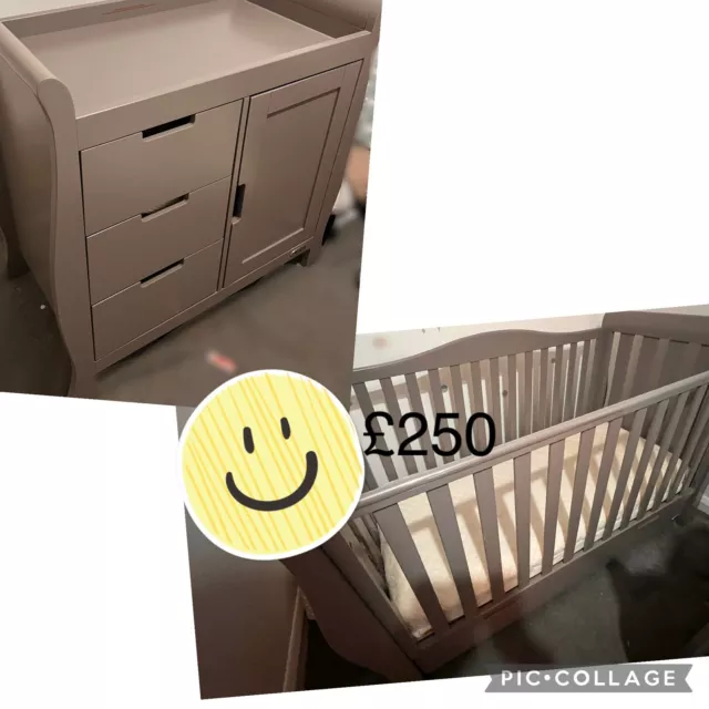 Stamford O Baby Cot Bed And Changing Table