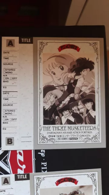 The Three Musketeers Anime Sanjushi The Three Musketeers Dartagnan Tape Card