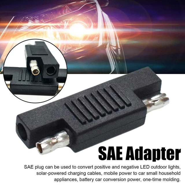 Câble Rallonge SAE Vers Pinces Crocodiles ZdyCGTime - 1m, 14AWG, Pour Voiture, Moto, VTT