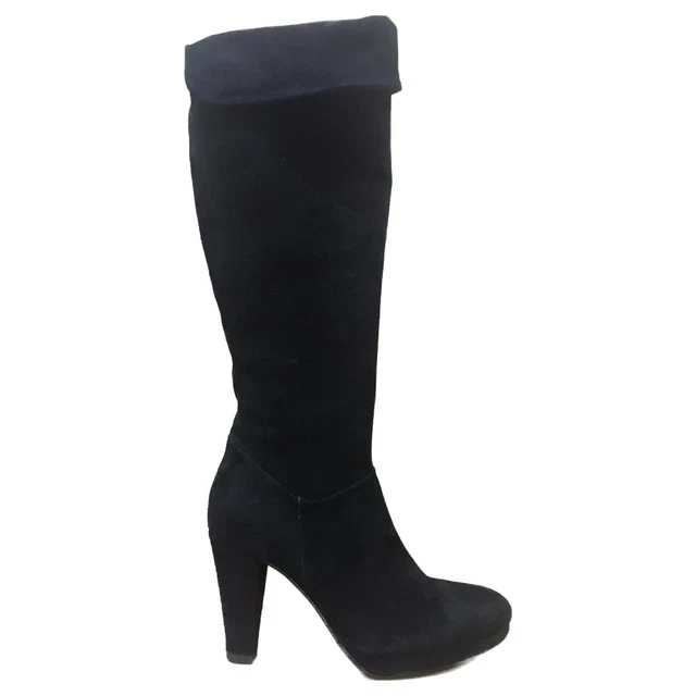 STIVALI IRONY GLAM donna in pelle scamosciata nero P495 EUR 45,00