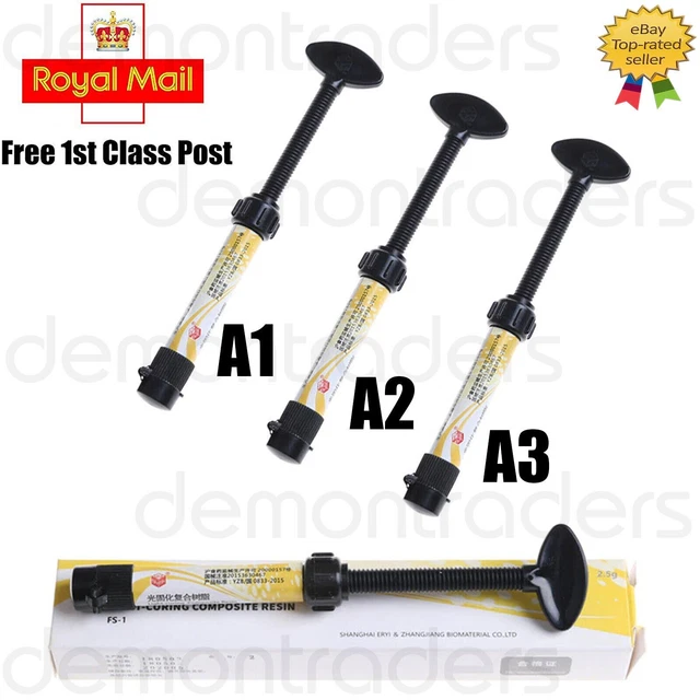 DENTAL COMPOSITE RESIN A1 A2 A3 Dental Syringe Light Curing Tooth Resin