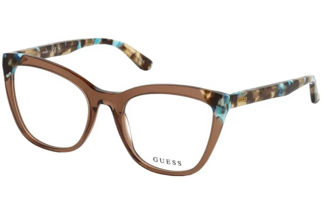 GUESS GU2674 Brown 045 Plastic Cat Eye Optical Eyeglasses Frame 53-19-140 2674 A