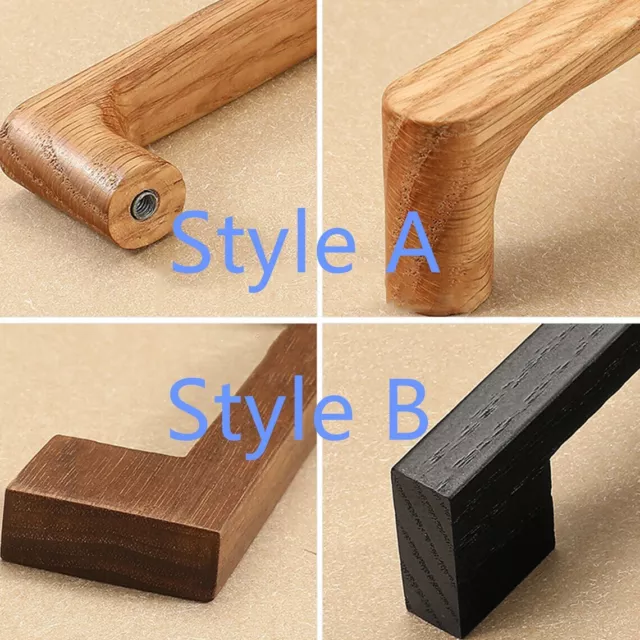 MFYS minimalist style Natural Wood cabinet door handle Drawer Pulls Handles 2