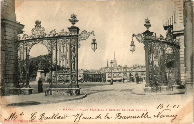 CPA Nancy-Place Stanislas & Grilles de Jean Lamour (187346)