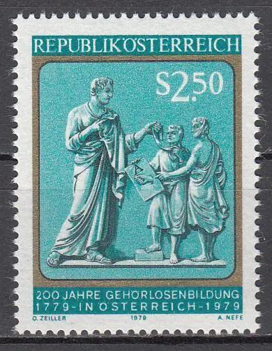 Österreich 1979 - MiNr 1606 - 200 Jahre Gehörlosenbildung in Österreich