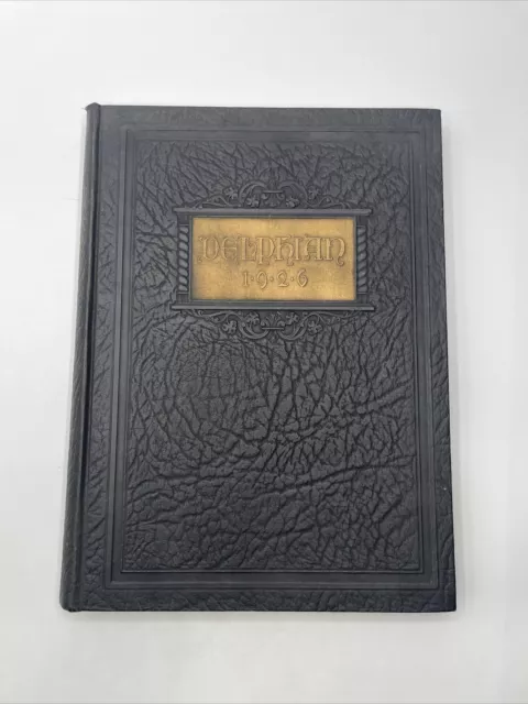 1926 The Delphian Edition Central High School Kalamazoo Mich Yearbook Signatures