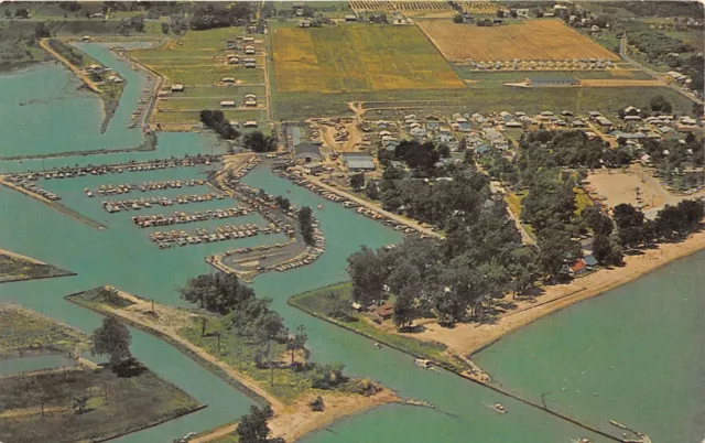 J70/ Port Clinton Ohio Postcard Chrome Gem Beach Scene Lake Erie 307