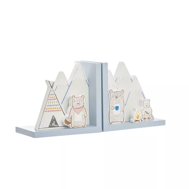 Sass & Belle Bear Camp Bookends NEU