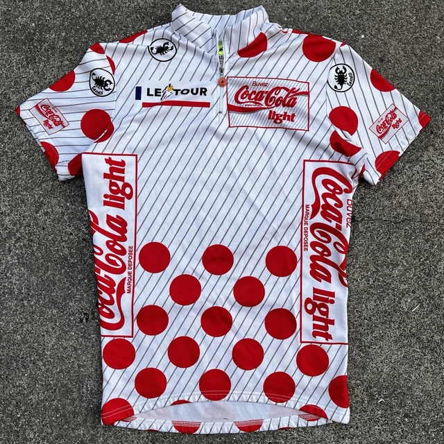 Maillot Cyclisme Vintage Castelli Coca Cola Light Tour D'Italie Taille XL - Occasion