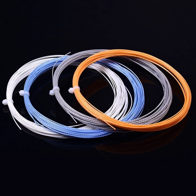 Linea racchetta da badminton 1 pz 28 libbre 10,3 m linea sfera di seta filo d'acciaio