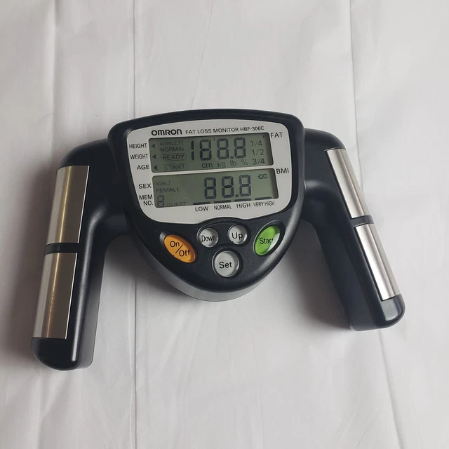 OMRON HBF306C FAT Loss Monitor BMI Body Fat Percent Analyzer Tested