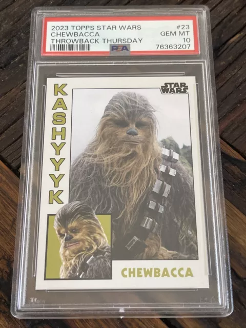 Chewbacca 2023 Topps Throwback Thursday Star Wars #23 PSA 10 GEM MT 💎💎