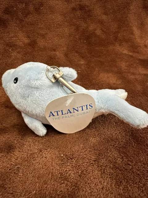 Atlantis Dubai Dolping keychain soft toy plush NWT