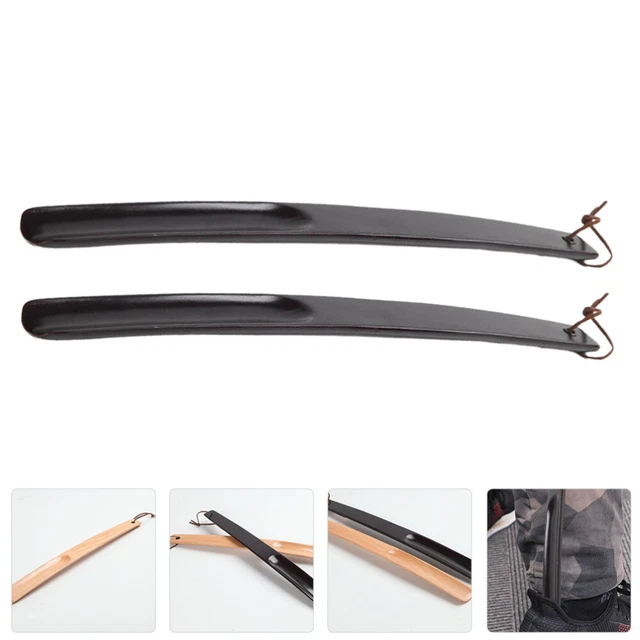 Chausse-pied En Bois Massif XXL 70 Cm - Marron Foncé - Fait Main En Allemagne - Cleanprince