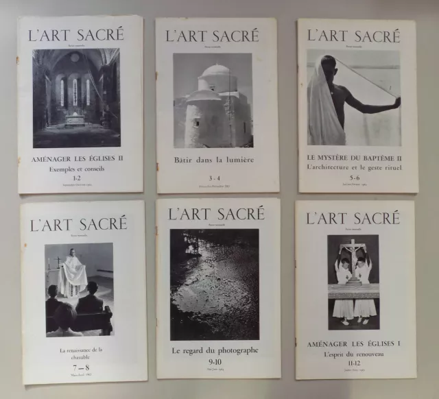 [Revue] L'art sacré - année 1963 complète en 6 numéros