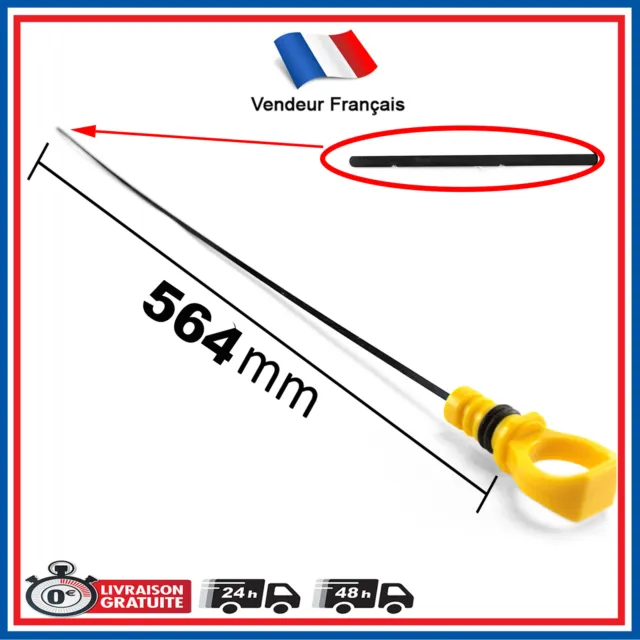 Jauge à huile 560 mm prévu pour Peugeot Citroen moteur 1.6 HDI = 1174G2 - 1174E6