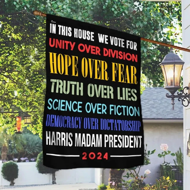 HARRIS WALZ 2024 Garden Flag, Kamala Harris for President Democrat Flag