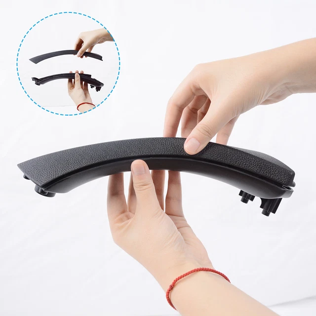 6Pcs Beige Inner Door Panel Handle Pull Interior Trim Cover Kit For BMW E90 2006-2011 – Includes Screws, Scratch-Resistant