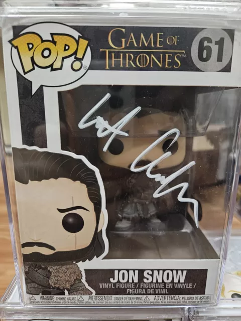 Kit Harington Signed Jon Snow Game Of Thrones Funko Pop Beckett COA