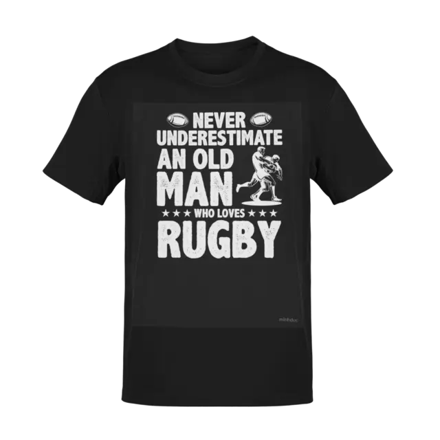 old man loves rugby England Wales Ireland Funny Birthday Mens Official T Shirt