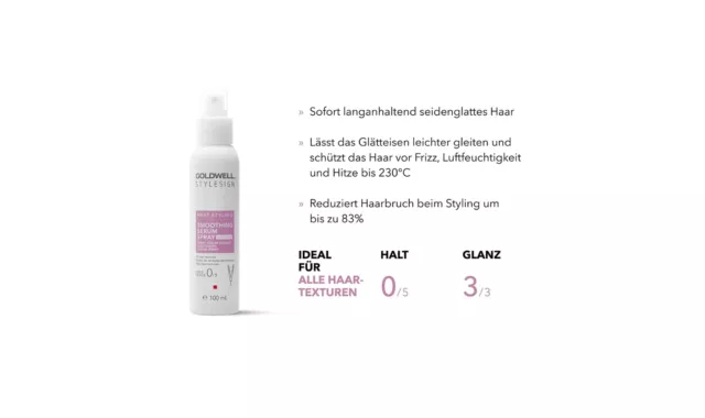 Goldwell Stylesign Heat Styling Smoothing Serum Spray 100 ml Hitzeschutz