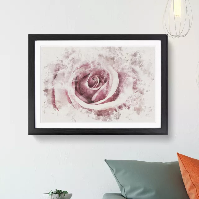 Pretty In Pink Rose Flower Wall Art Print Framed Canvas Picture Poster Decor 3