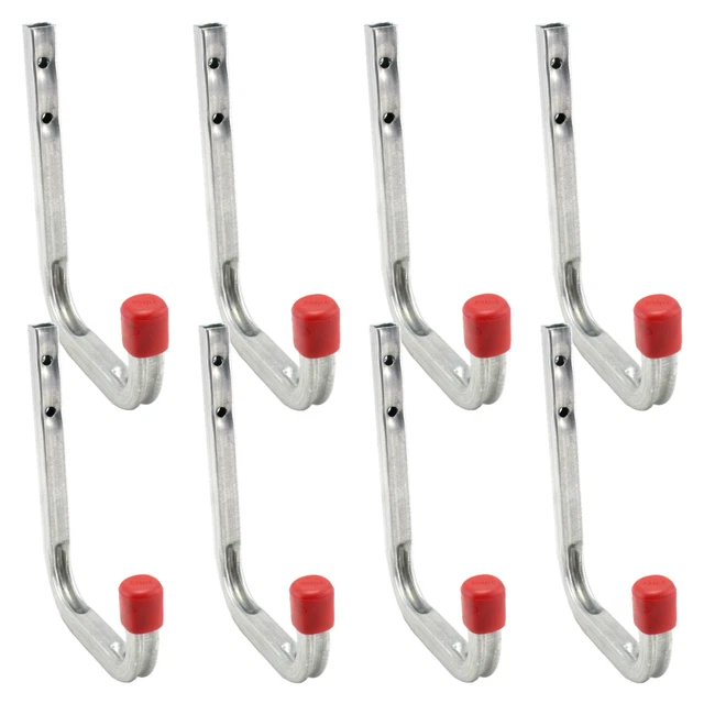 HEAVY DUTY WALL Mounted Storage Hooks Strong Metal Ladder Tools Garage