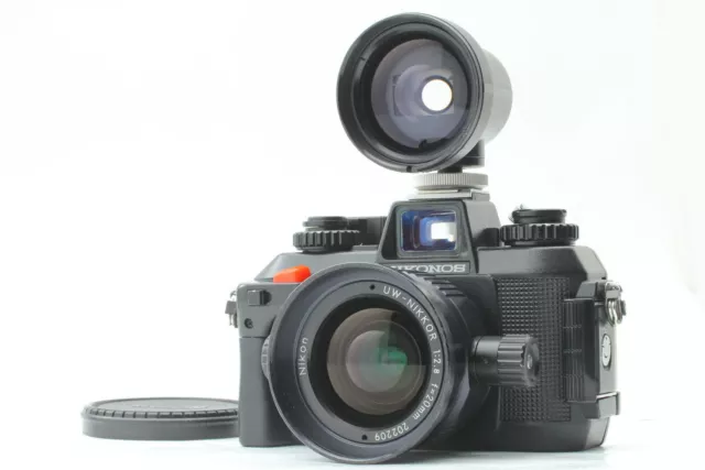 [Exc+5] Nikon Nikonos IV-A Lente 20 mm f/2.8 + Cámara subacuática Finder de...