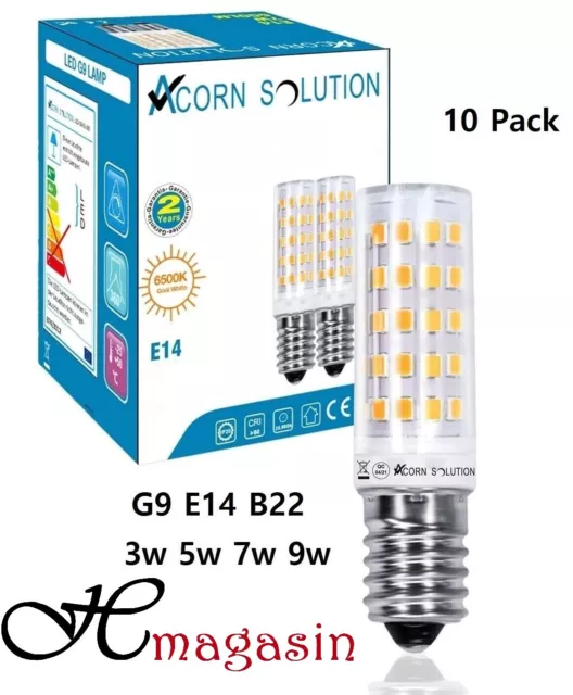 10X LED Corn Light Bulb E14 E27 B22 G9 Screw Ultra Bright Warm White 3W-5W-7W-9W