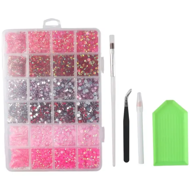 Résine Strass Rose Flatback strass Strass rose pour l'artisanat  Gobelets