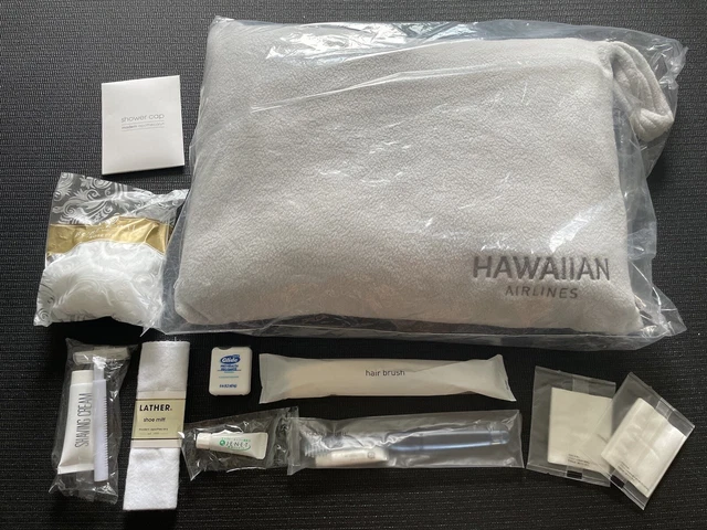 HAWAIIAN AIRLINES  ① Blanket & (Pillow ?)  Amenities ❤️ SET Of 11 ❤️ New