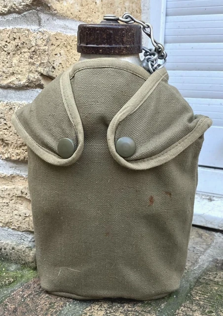 Gourde Modèle 52 Armée Française - Avec Housse Et Quart - Occasion