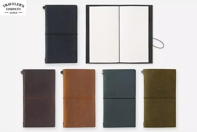 TRC midori TRAVELERS Notebook STARTER KIT Regular Black Brown Camel Blue Olive