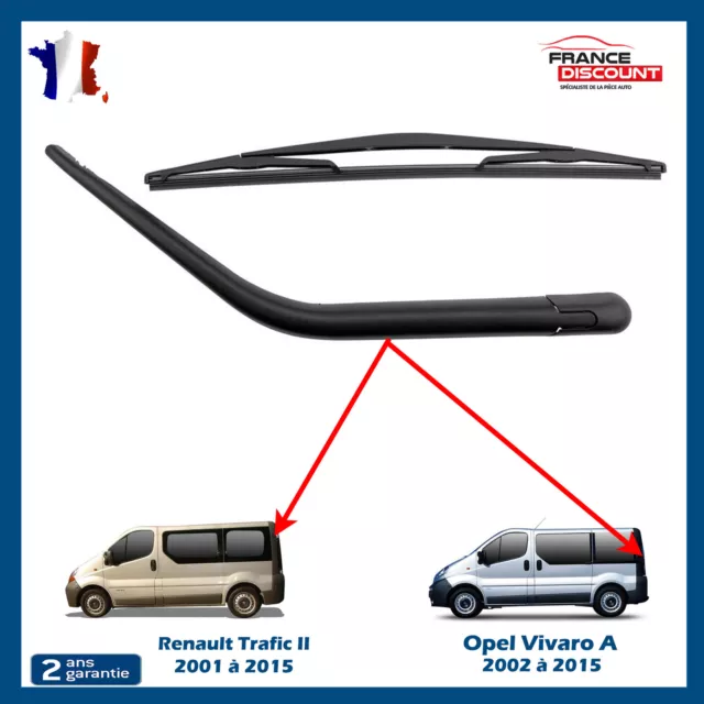 Bras Essuie Glace Lunette Arriere pour Renault Trafic II Opel Vivaro 7711172850