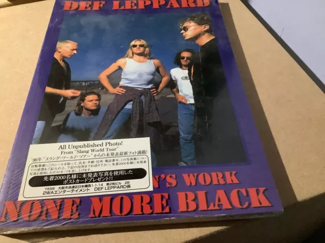 Def Leppard None More Black Brand New Sealed Japan Ross Halfin Rare Photos