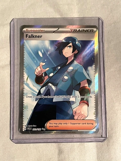 Pokemon - Falkner 251/193 - Paldea Evolved Full Art Trainer Card