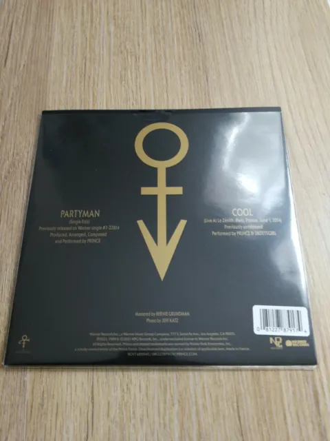 PRINCE VINYL EDITION PSG- Partyman / Cool, Limited Edition Purple PRINCE SCELLE 3