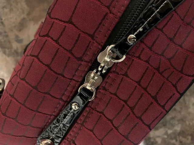 2 piece carry on luggage set Samantha. Brown. Burgundy with Black Trim    3