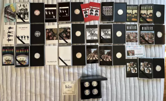Beatles Complete 16 Silver Coin Set Apple Corps Limited Enviromint Chicagoland