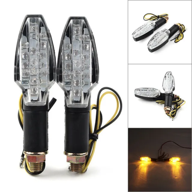 Universal For Motorcycle LED Turn Signal Indicators Lights Daytime Running Lamps